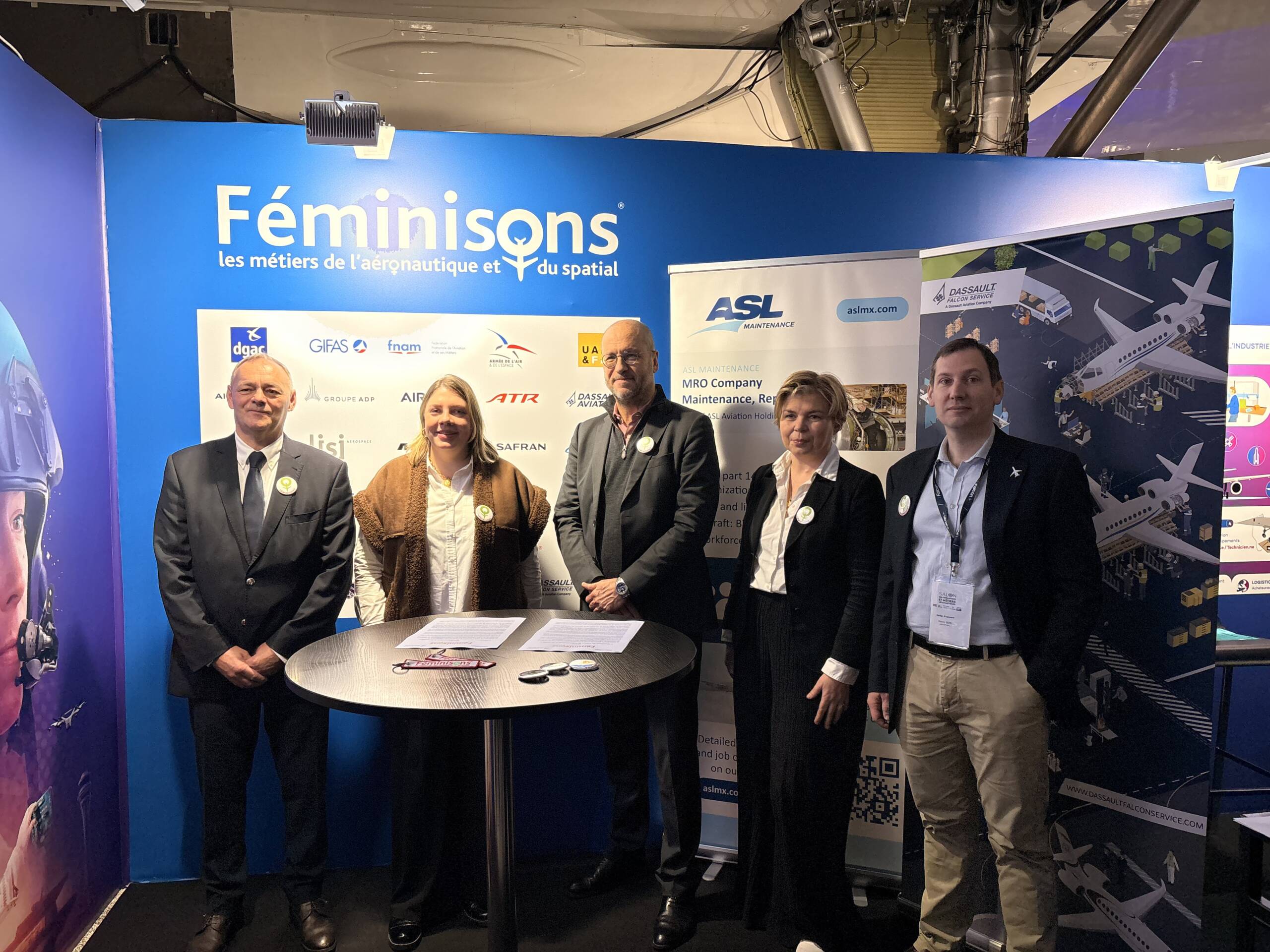 Dassault Falcon Service et ASL Maintenance s’engagent pour la mixité dans l’aéronautique