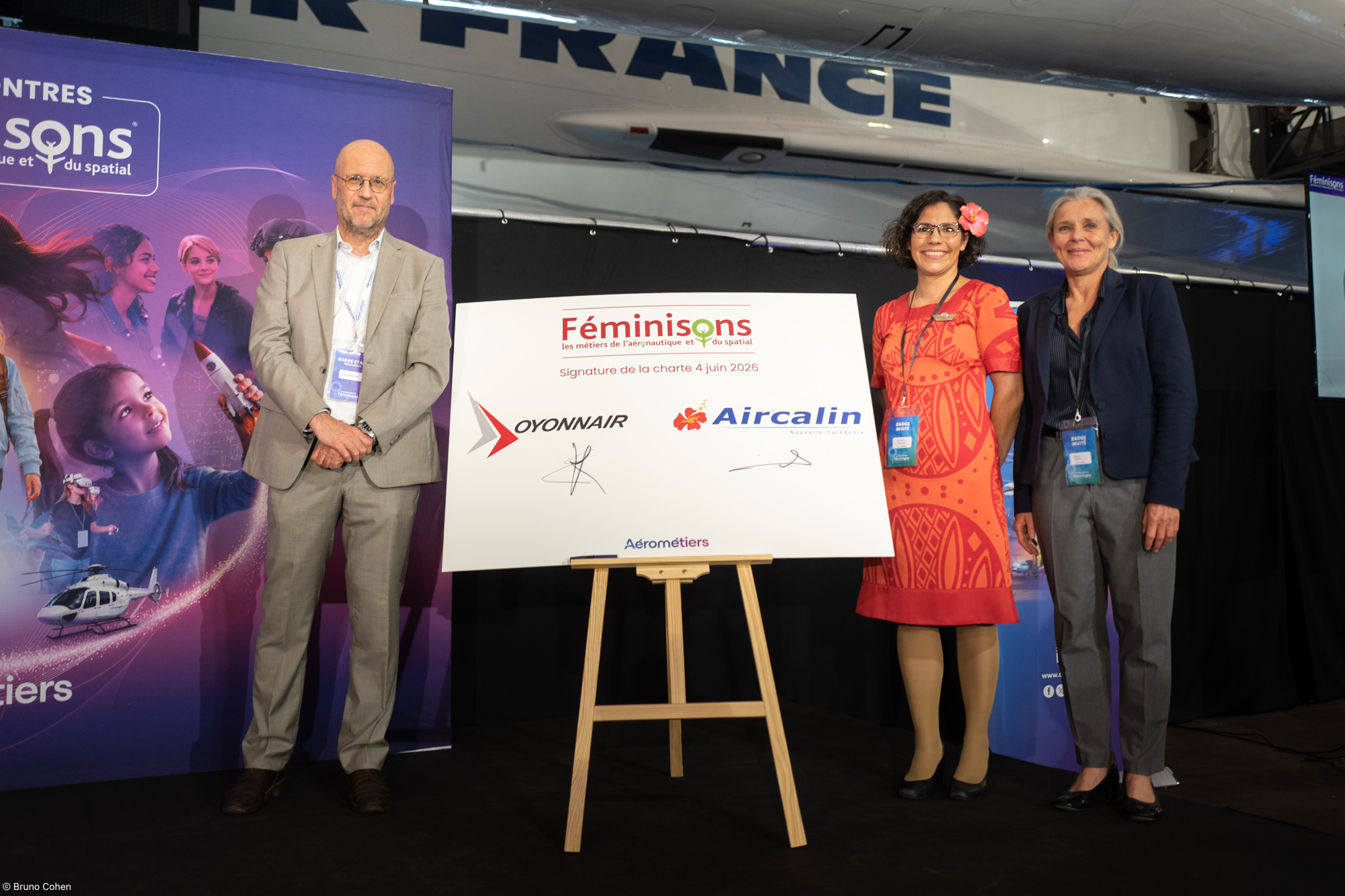 Oyonnair et Aircalin signent la charte Féminisons les métiers de l&rsquo;aéronautique